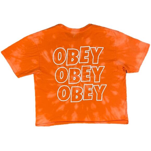 Obey Propaganda Y2K Cut Off T Shirt - Picture 1 of 4